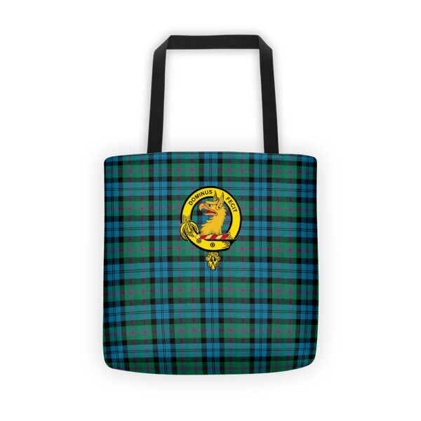 Clan Badge and Tartan Tote Bag